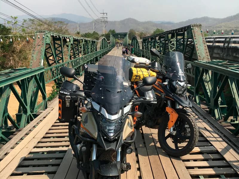 Pai town riverside scene