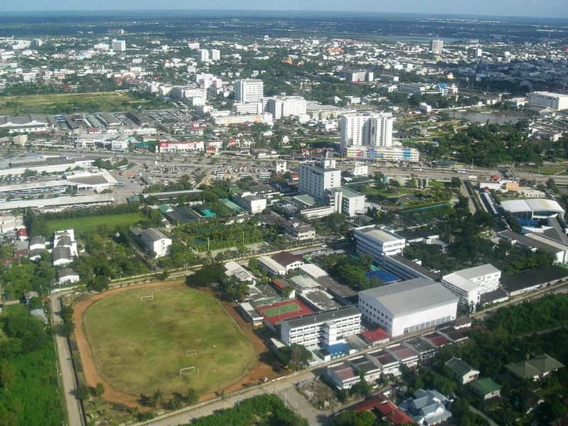 Off-road track through wooded area