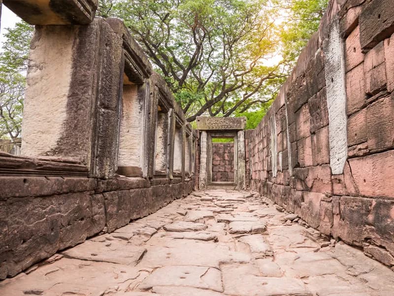 Traditional Thai village along the route