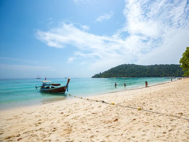 Snorkelling in clear Andaman Sea waters
