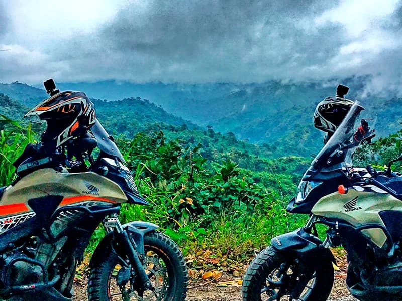 Off-road through dense jungle on the way to Pilok